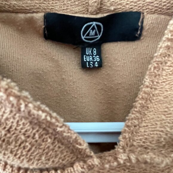 Missguided - Tan hoodie - size US 4 - Picture 3 of 3